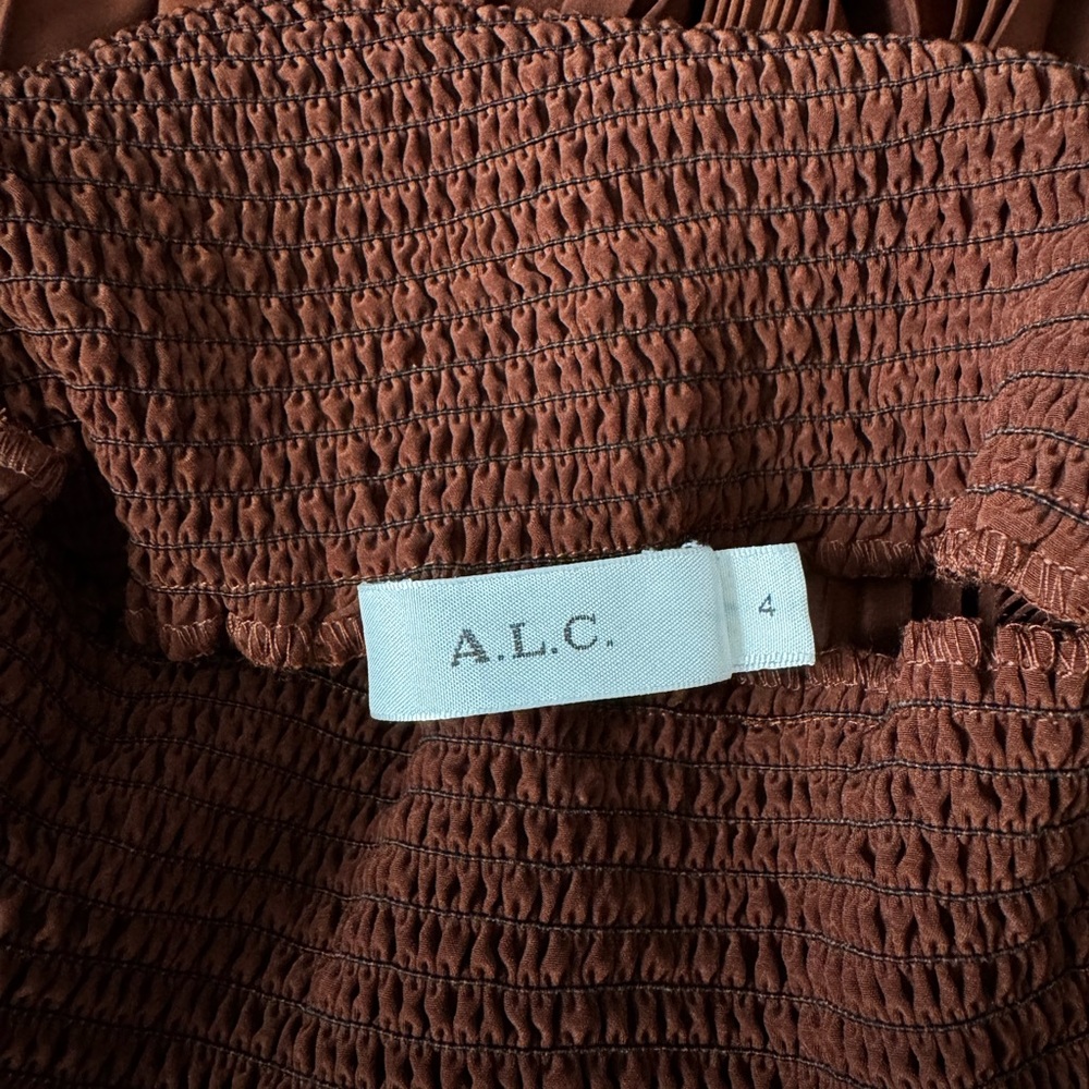 NWOT A.L.C. Demi skirt caramel sz 4 $595 - Picture 12 of 13
